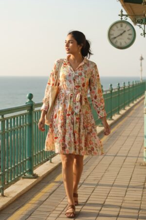 Blossom Breeze Russian Silk Dress