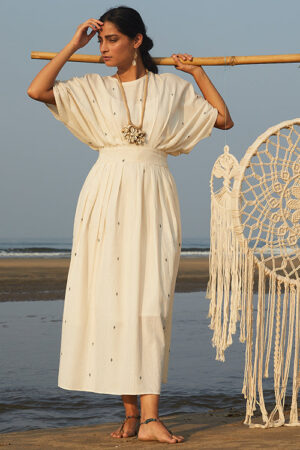 Okhai 'Serena' Handwoven Pure Cotton Dress