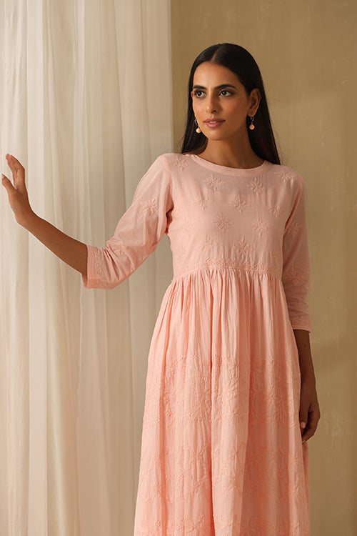 Okhai Rehmat Chikankari Pure Cotton Dress - Image 6