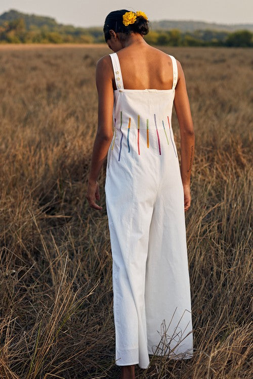 Okhai 'Flash' Hand Embroidered Pure Cotton Jumpsuit - Image 10