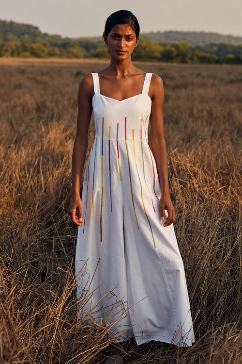 Okhai 'Flash' Hand Embroidered Pure Cotton Jumpsuit - Image 11