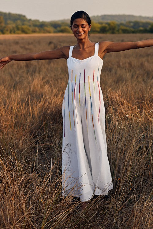 Okhai 'Flash' Hand Embroidered Pure Cotton Jumpsuit - Image 12