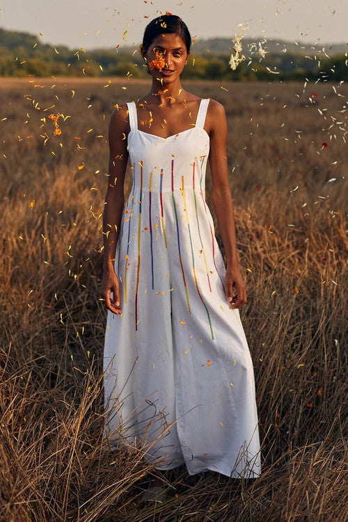 Okhai 'Flash' Hand Embroidered Pure Cotton Jumpsuit - Image 3