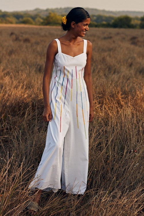 Okhai 'Flash' Hand Embroidered Pure Cotton Jumpsuit - Image 5
