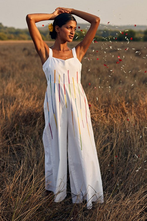 Okhai 'Flash' Hand Embroidered Pure Cotton Jumpsuit - Image 7