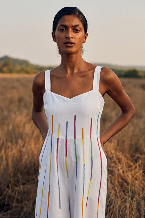 Okhai 'Flash' Hand Embroidered Pure Cotton Jumpsuit - Image 8