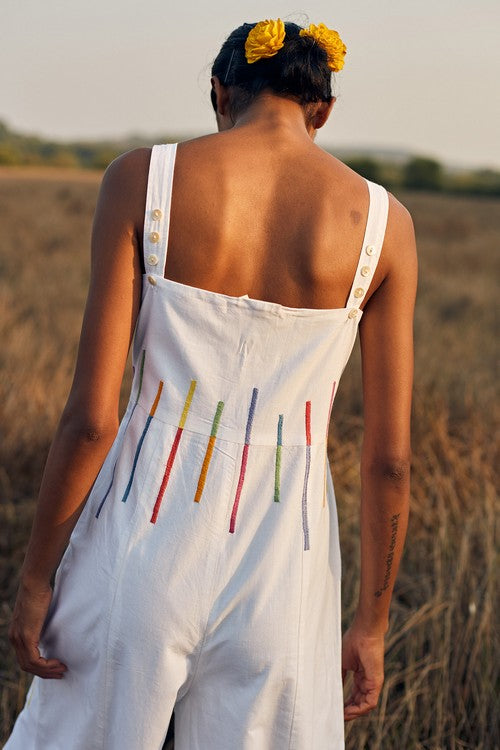Okhai 'Flash' Hand Embroidered Pure Cotton Jumpsuit - Image 9