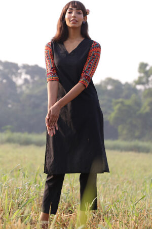 Okhai 'Safe Haven' Hand Embroidered Kurta Pant Set