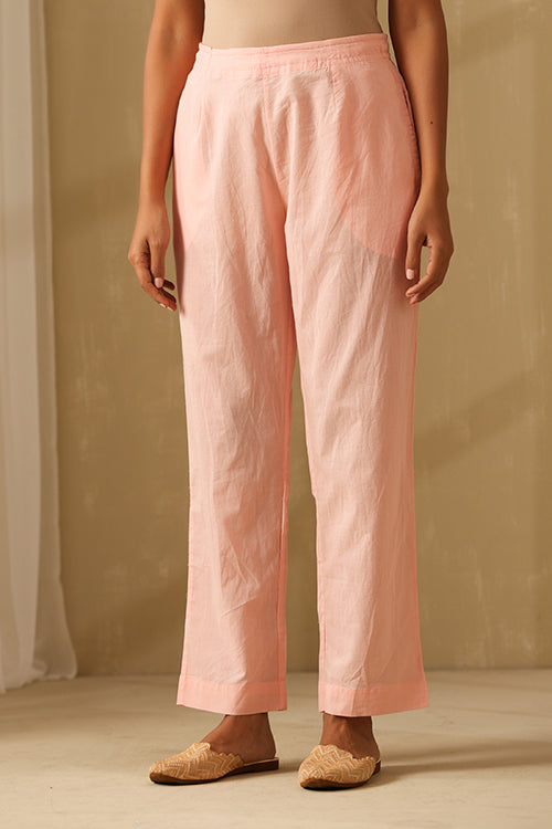 Okhai Rooh Chikankari Pure Cotton Kurta Pant Set - Image 6