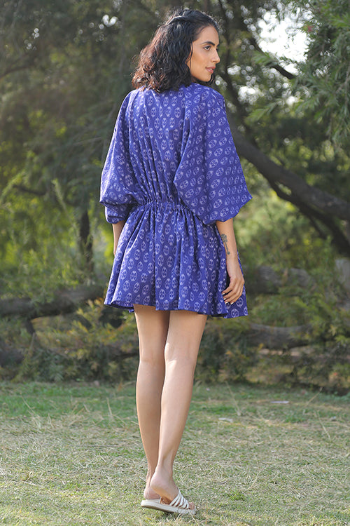 Okhai 'Ocean Eyes' Pure Cotton Ikat Dress - Image 4