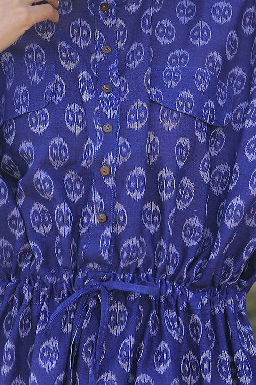 Okhai 'Ocean Eyes' Pure Cotton Ikat Dress - Image 2