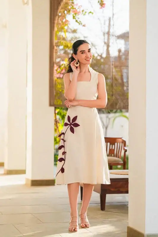 Floral Whisper Cotton Flex Dress - Image 5
