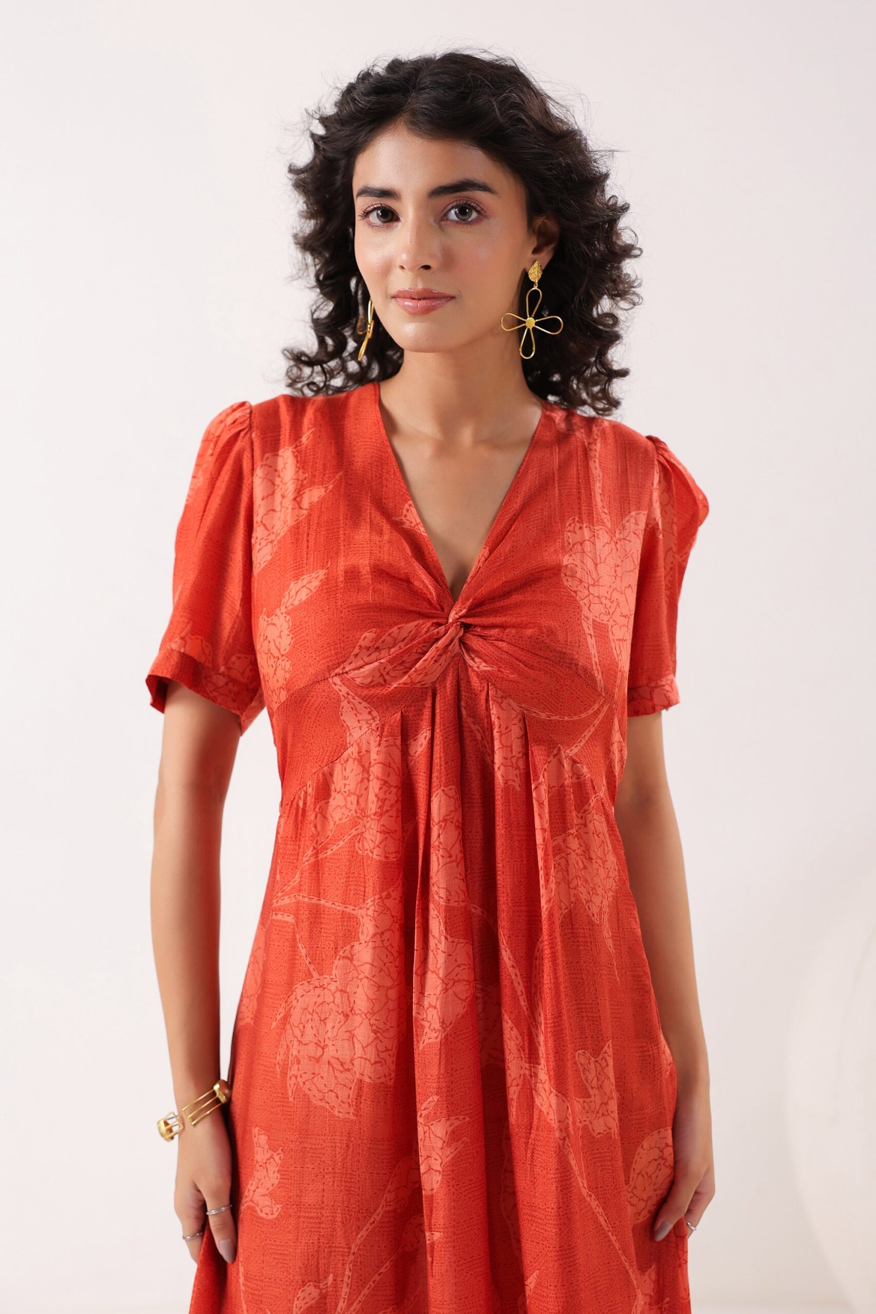 Rust Breeze Silk Sundress - Image 7