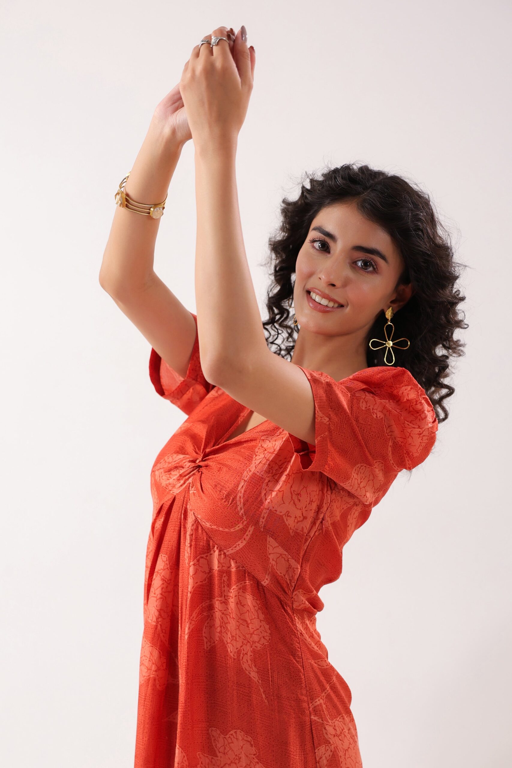 Rust Breeze Silk Sundress - Image 8