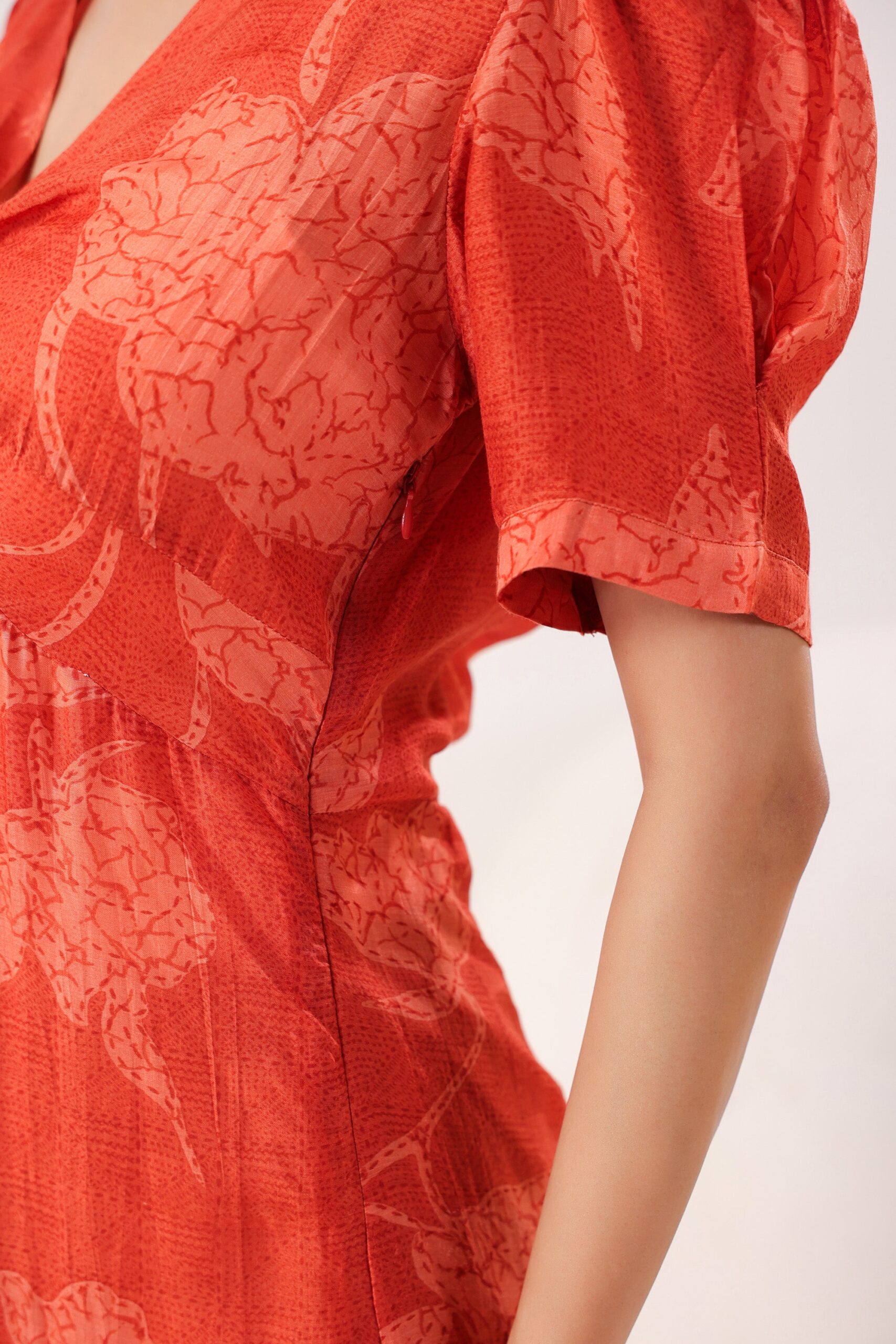 Rust Breeze Silk Sundress - Image 11