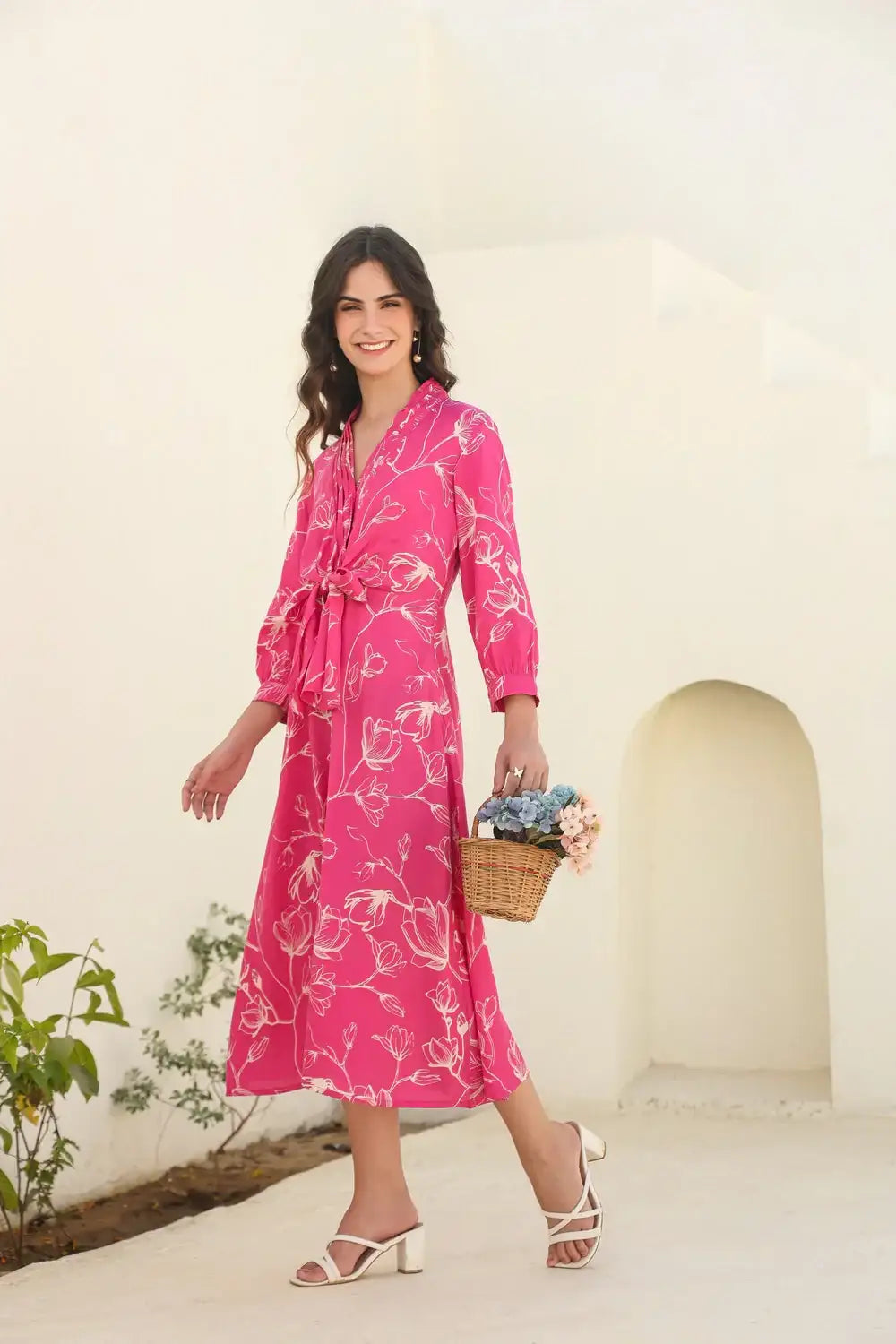 Blush Reverie Russian Silk Dress - Image 10